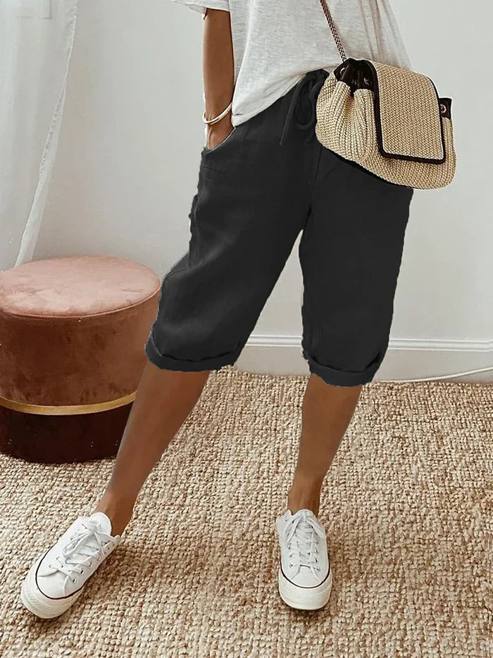 Cotton Linen Women's Shorts