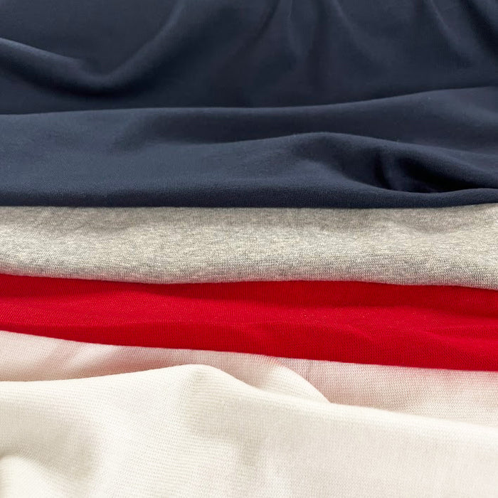 Cotton Spandex 1x1 Rib Knit Fabric - Navy - Deadstock