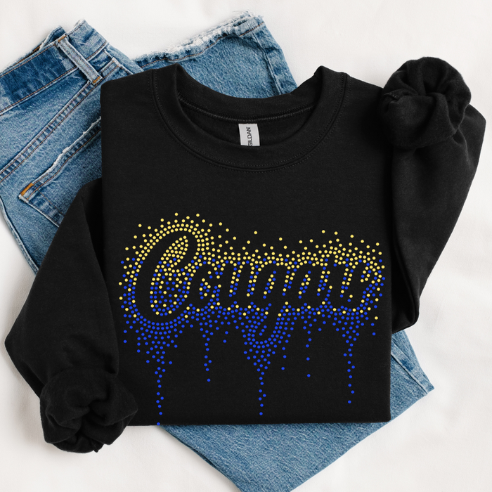 Cougars Ombre Drip SPANGLE TRANSFER