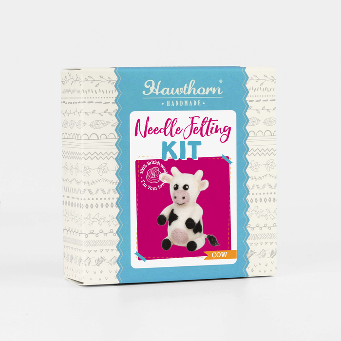Cow Mini Needle Felting Kit-Stitched Modern