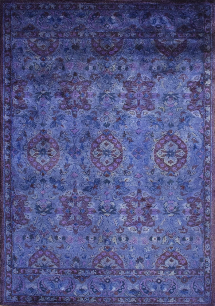 5x8 Gold Handmade Overdyed Wool Area Rug | TUF9 - The Rug Decor