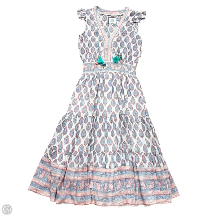 Dress Casual Maxi By Bell In Blue & Pink, Size: S