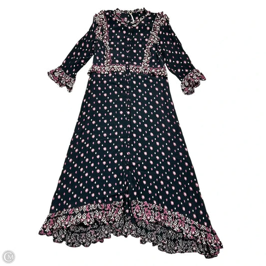 Dress Casual Maxi By Free People In Black & Purple, Size: S