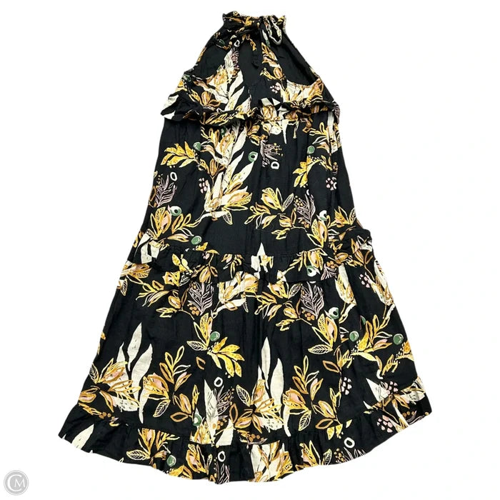 Dress Casual Maxi By Free People In Black & Tan, Size: L