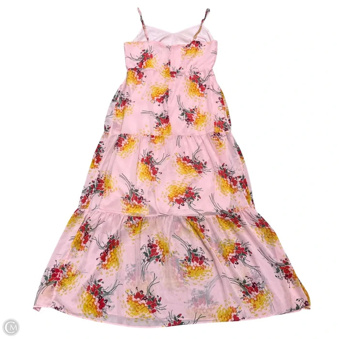 Dress Casual Maxi By J. Crew In Pink & Red, Size: Xs