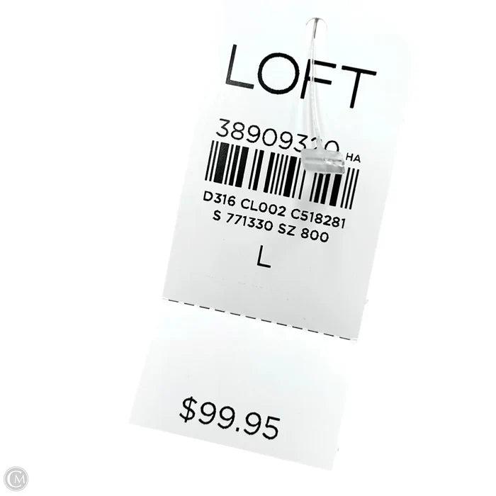 Dress Casual Maxi By Loft In Blue & Green, Size: L