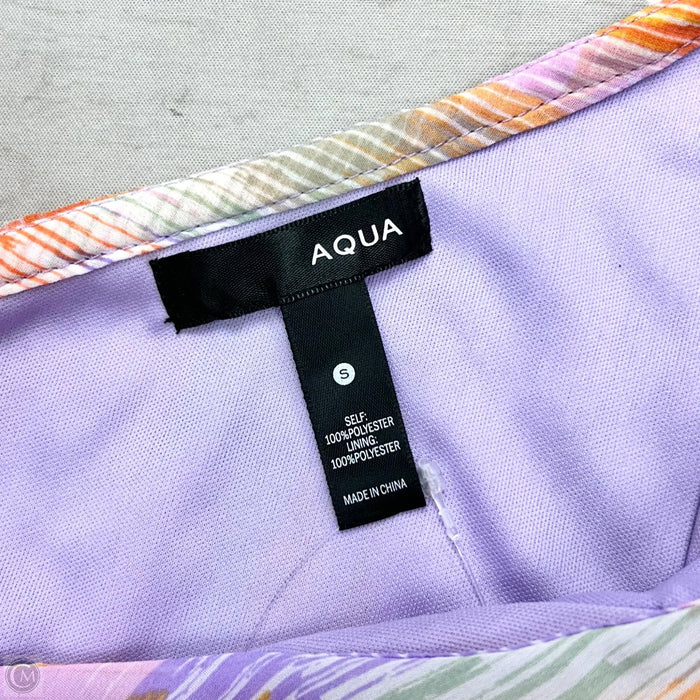 Dress Casual Midi By Aqua In Purple & Yellow, Size: S