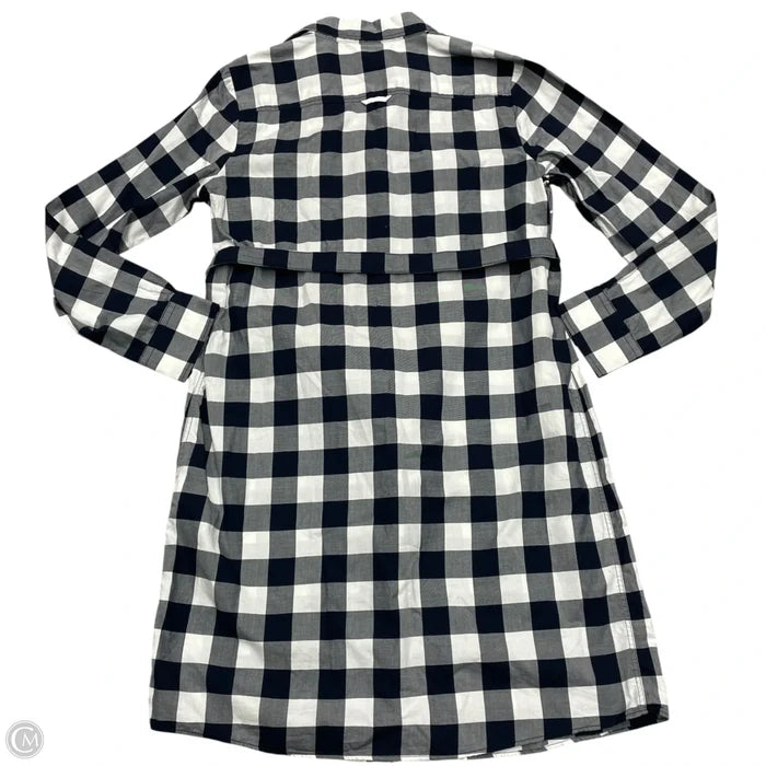 Dress Casual Midi By Brooks Brothers In Black & White, Size: M