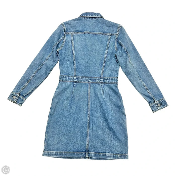 Dress Casual Midi By Faherty In Blue Denim, Size: Xs