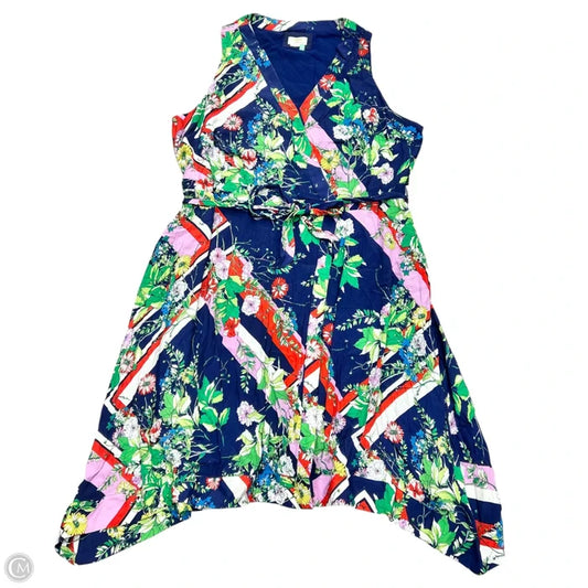 Dress Casual Midi By Maeve In Floral Print, Size: 3x