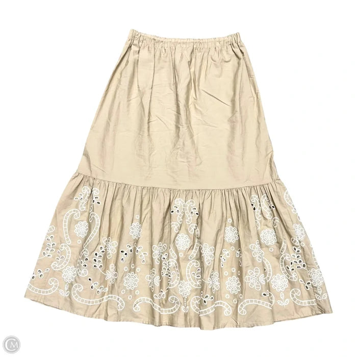 Dress Casual Midi By Moon River In Tan, Size: S