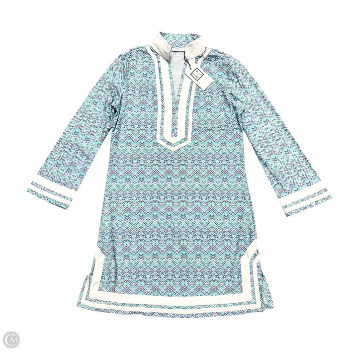 Dress Casual Short By Cabana Life In Purple & White, Size: S