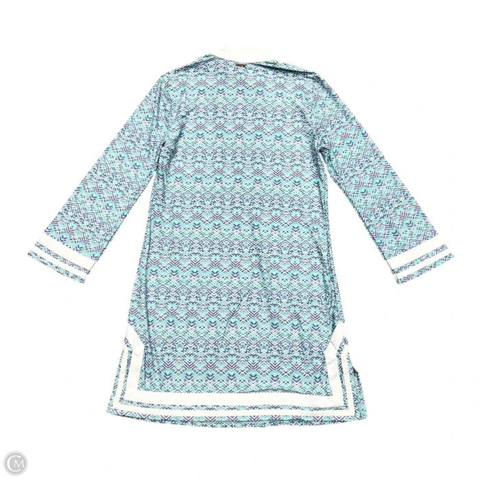 Dress Casual Short By Cabana Life In Purple & White, Size: S