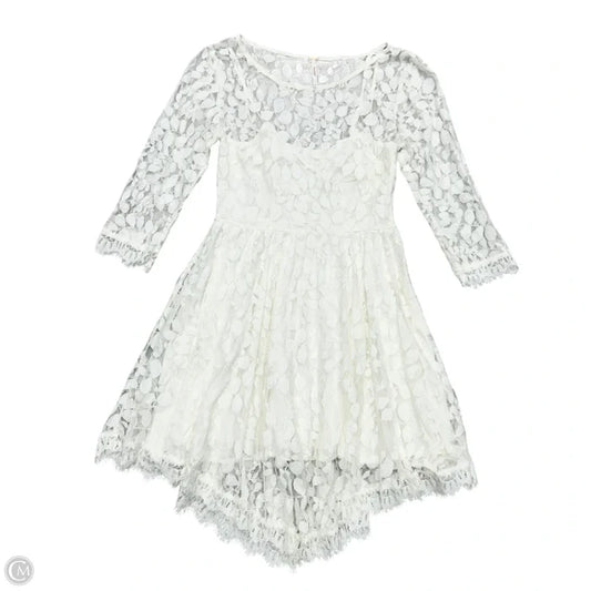 Dress Casual Short By Free People In Ivory, Size: Xs