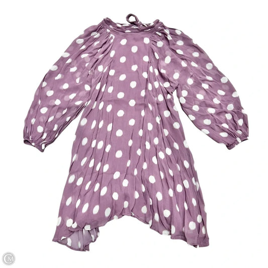 Dress Casual Short By Maeve In Purple & White, Size: S