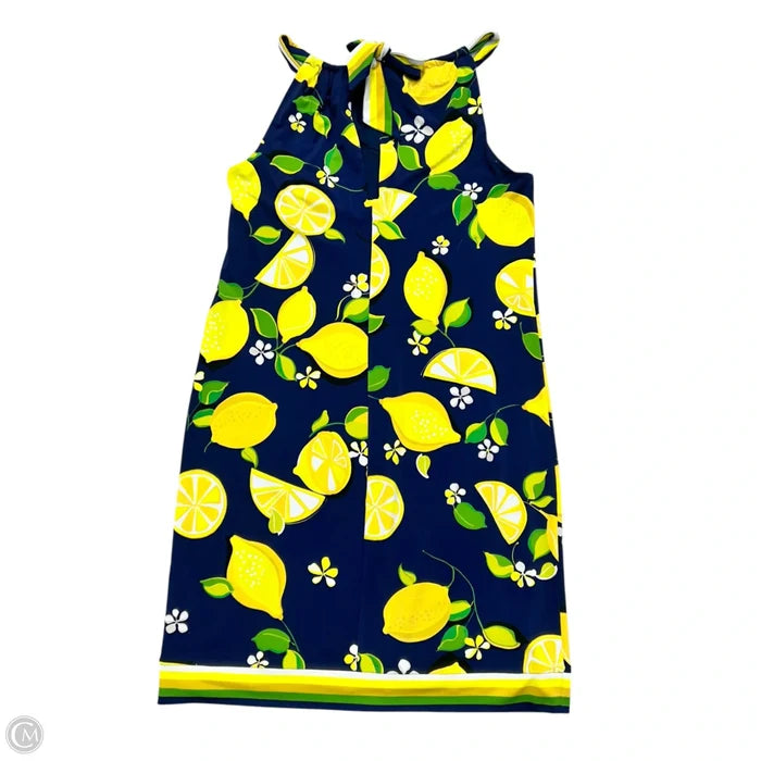 Dress Casual Short By Trina Turk In Blue & Yellow, Size: S
