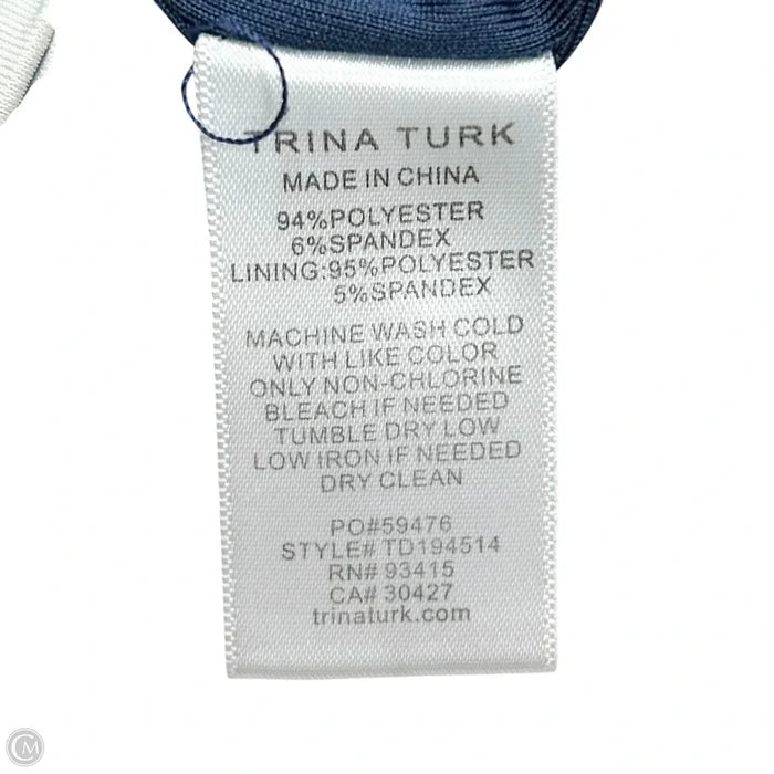 Dress Casual Short By Trina Turk In Blue & Yellow, Size: S