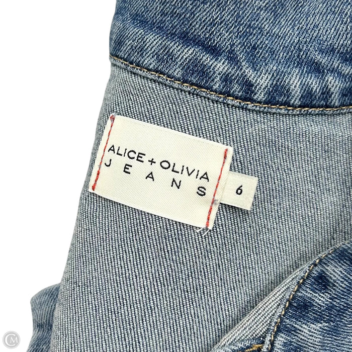 Dress Designer By Alice + Olivia In Blue Denim, Size: S