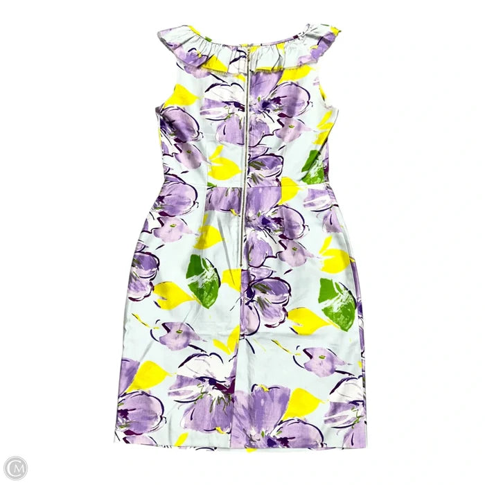 Dress Designer By Kate Spade In Purple & Yellow, Size: S