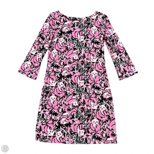 Dress Designer By Lilly Pulitzer In Black & Pink, Size: Xxs