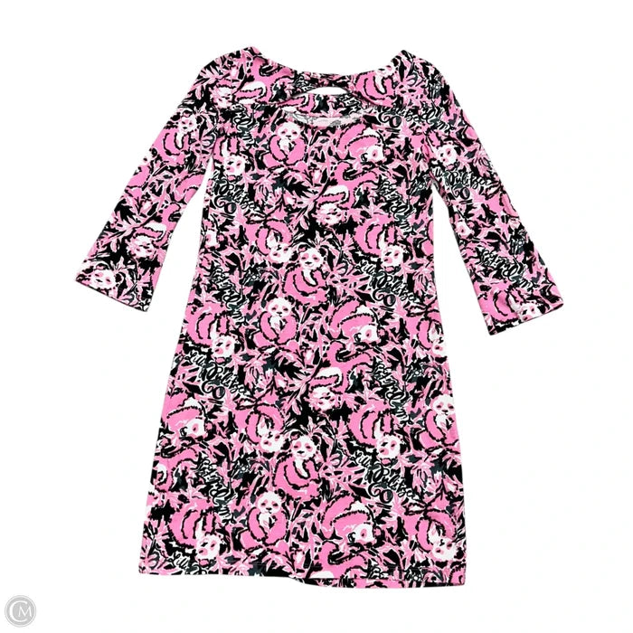 Dress Designer By Lilly Pulitzer In Black & Pink, Size: Xxs