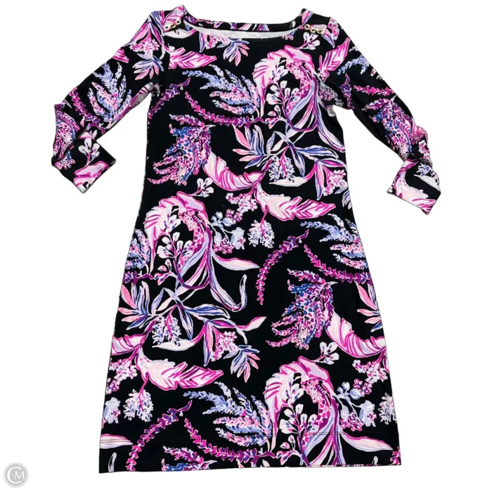 Dress Designer By Lilly Pulitzer In Black & Purple, Size: Xs