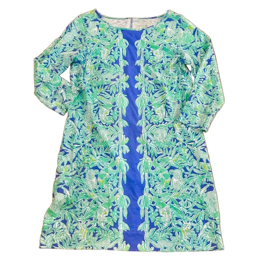 Dress Designer By Lilly Pulitzer In Blue & Green, Size: L