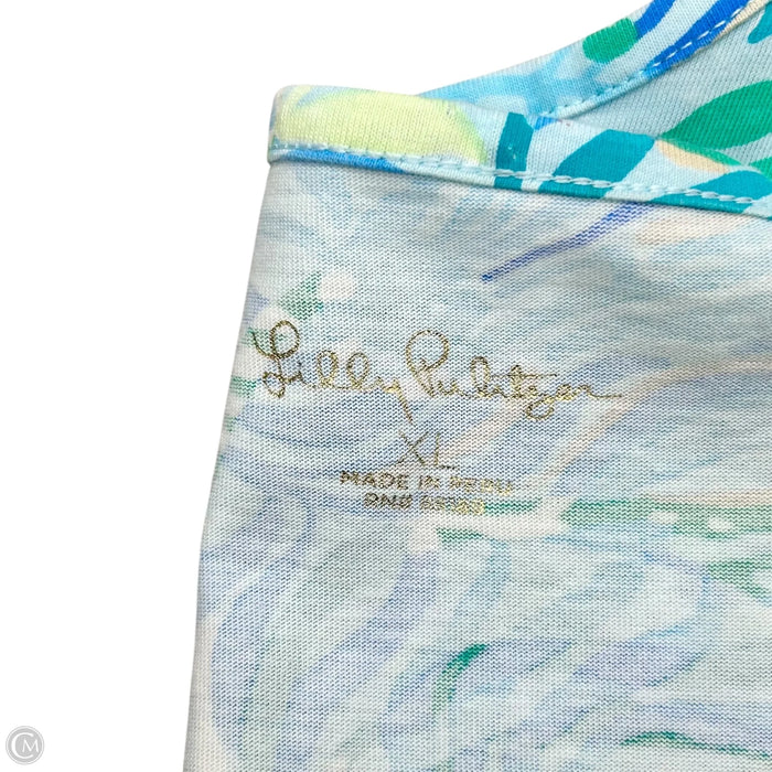 Dress Designer By Lilly Pulitzer In Blue & Green, Size: Xl