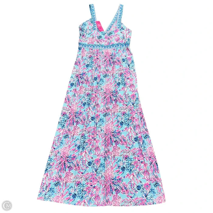 Dress Designer By Lilly Pulitzer In Blue & Pink, Size: L
