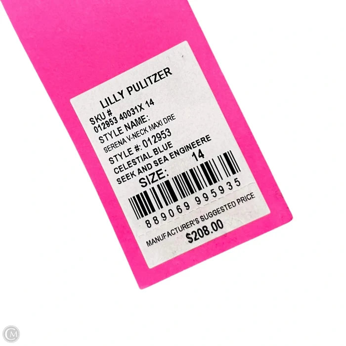 Dress Designer By Lilly Pulitzer In Blue & Pink, Size: L