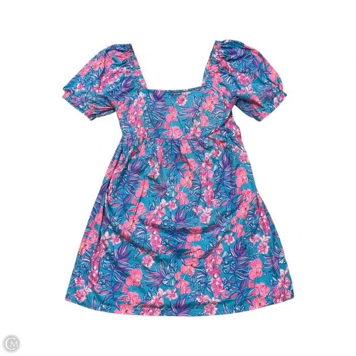 Dress Designer By Lilly Pulitzer In Blue & Pink, Size: M