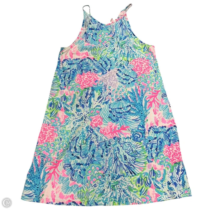 Dress Designer By Lilly Pulitzer In Blue & Pink, Size: Xs