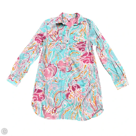 Dress Designer By Lilly Pulitzer In Blue & Pink, Size: Xs