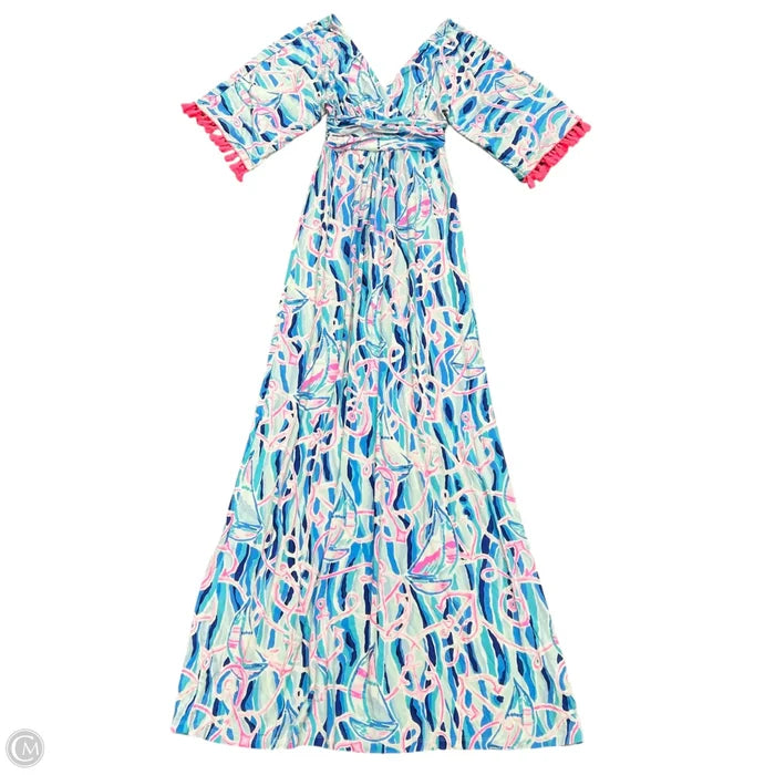 Dress Designer By Lilly Pulitzer In Blue & Pink, Size: Xxs