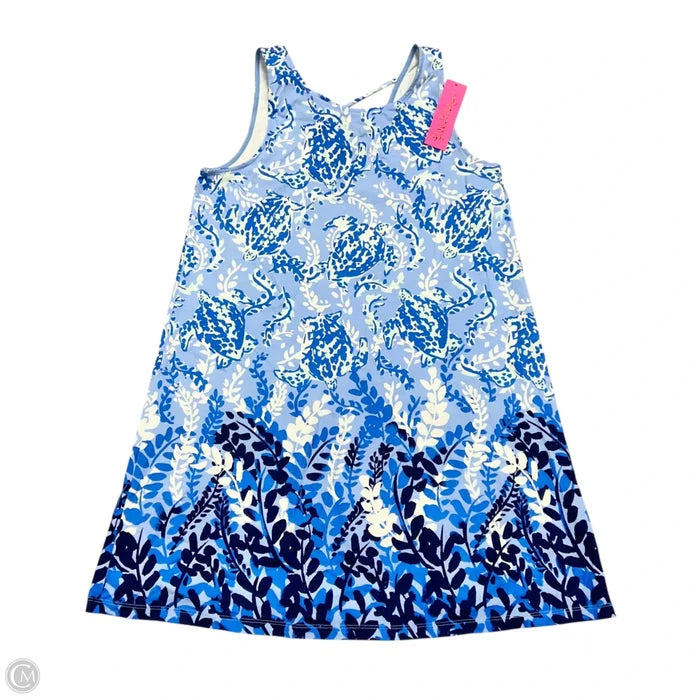 Dress Designer By Lilly Pulitzer In Blue & White, Size: L