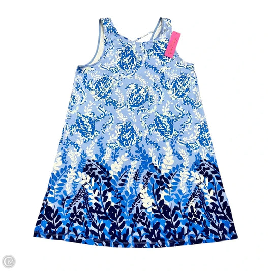 Dress Designer By Lilly Pulitzer In Blue & White, Size: L
