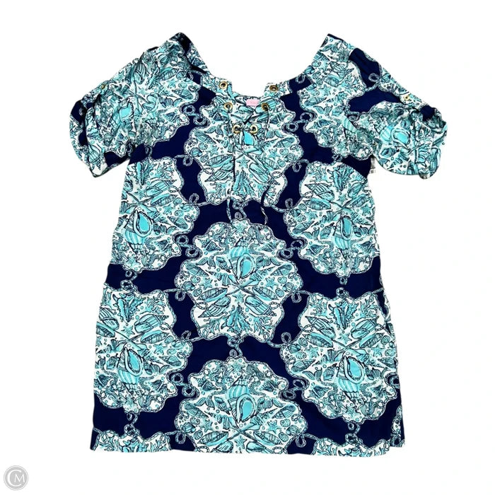 Dress Designer By Lilly Pulitzer In Blue & White, Size: Xl