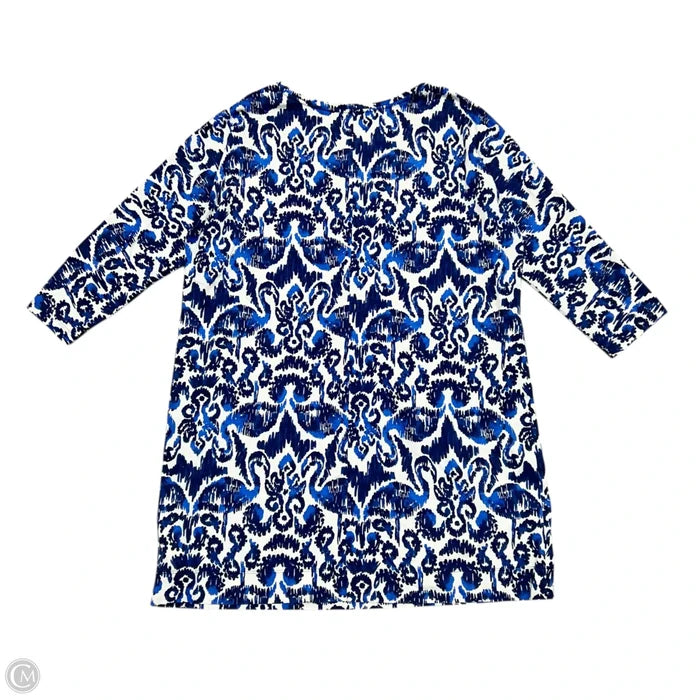 Dress Designer By Lilly Pulitzer In Blue & White, Size: Xl