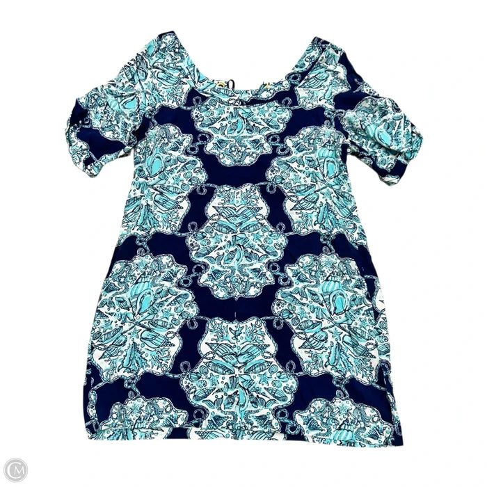 Dress Designer By Lilly Pulitzer In Blue & White, Size: Xl