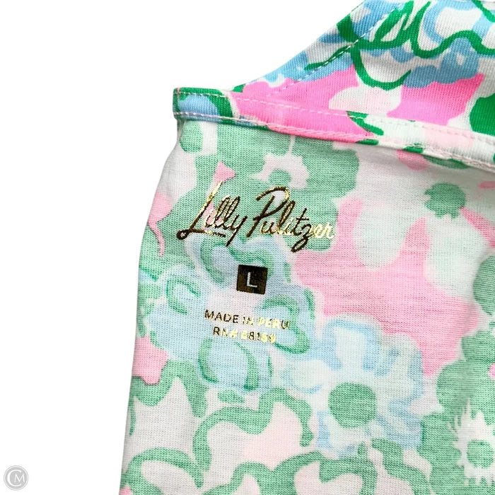 Dress Designer By Lilly Pulitzer In Green & Pink, Size: L