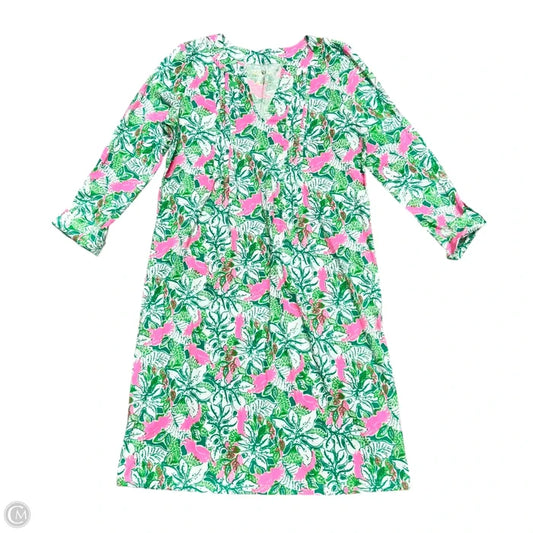 Dress Designer By Lilly Pulitzer In Green & Pink, Size: S