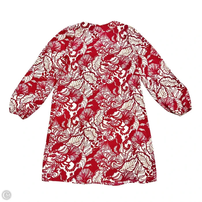 Dress Designer By Lilly Pulitzer In Red & Tan, Size: S