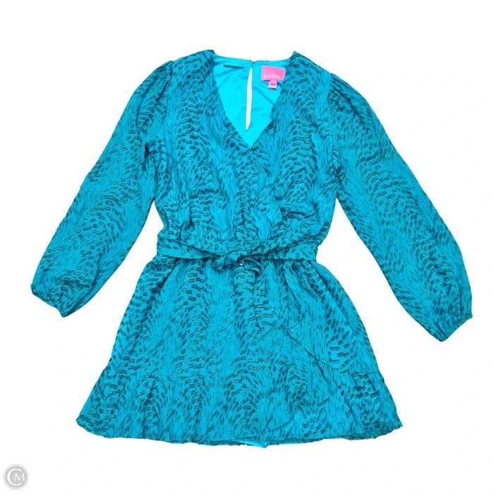 Dress Designer By Lilly Pulitzer In Teal, Size: L