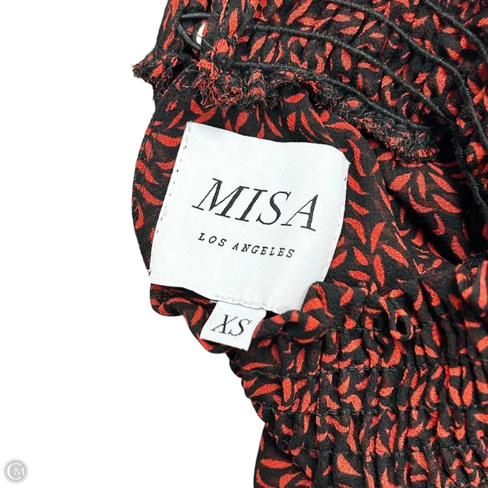 Dress Designer By Misa In Black & Red, Size: Xs