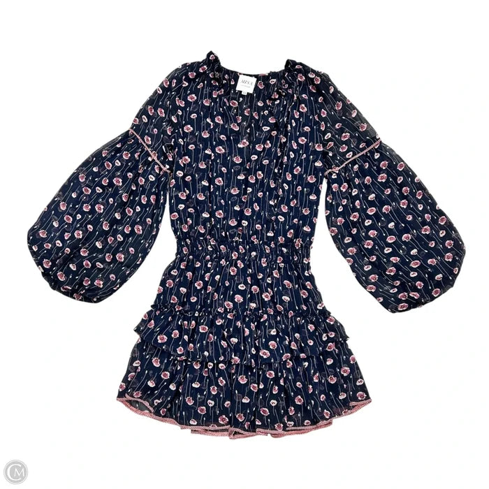 Dress Designer By Misa In Blue & Purple, Size: Xs