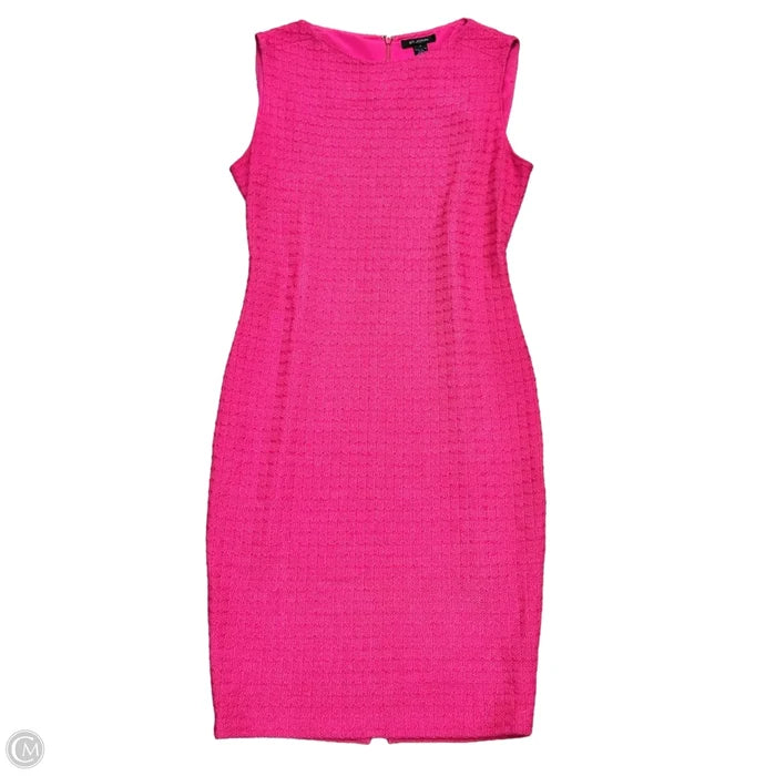 Dress Luxury Designer By St John Collection In Pink, Size: L
