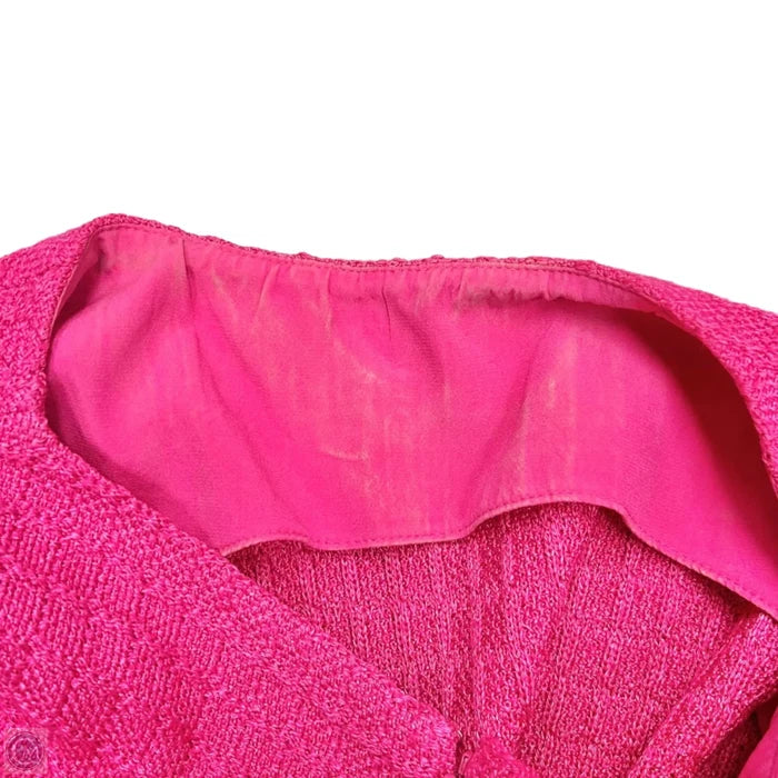 Dress Luxury Designer By St John Collection In Pink, Size: L