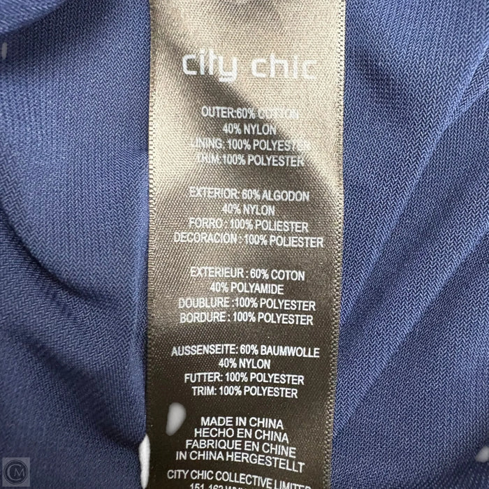Dress Party Long By City Chic In Navy, Size: 2x