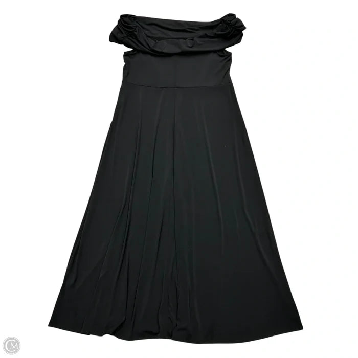 Dress Party Long By Eloquii In Black, Size: Xl