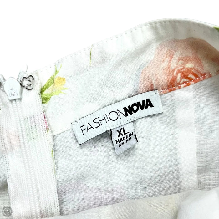 Dress Party Long By Fashion Nova In Floral Print, Size: Xl